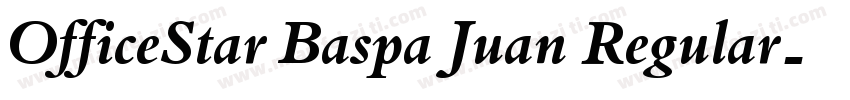 OfficeStar Baspa Juan Regular字体转换